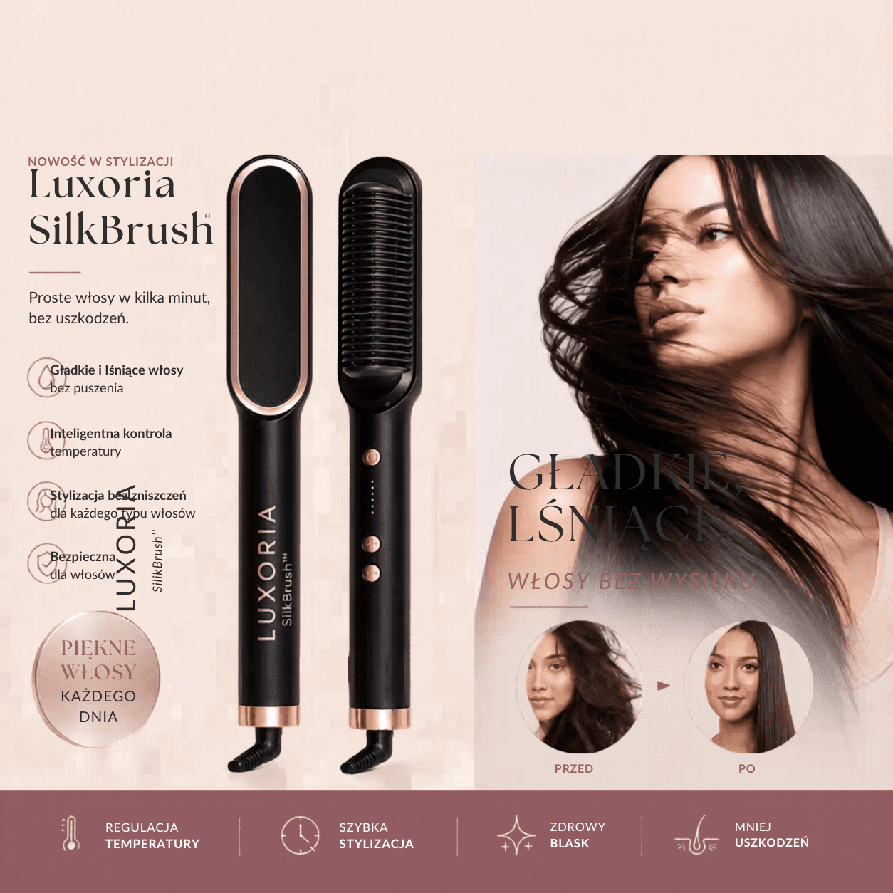 Luxoria SilkBrush™-Szczotka Do Stylizacji + Nożyczki GRATIS